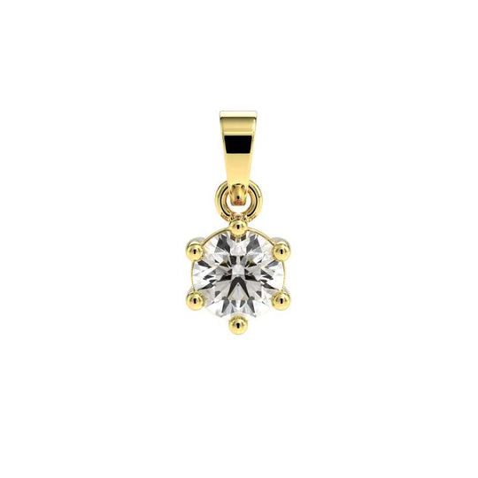 ✨ Seizampa Solitair Hanger | 14K Echt Goud