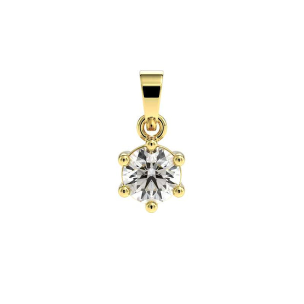 ✨ Seizampa Solitair Hanger | 14K Echt Goud