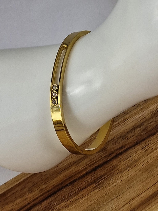 Elegante Armband met Zirkonia - Goud & Zilver