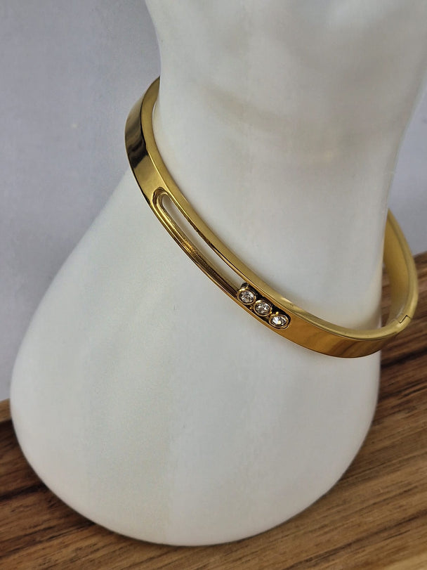 Elegante Armband met Zirkonia - Goud & Zilver