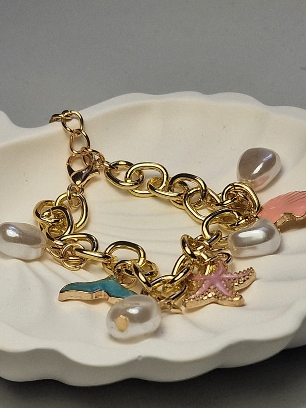 Zomer Strand Armband Zeester Aluminium