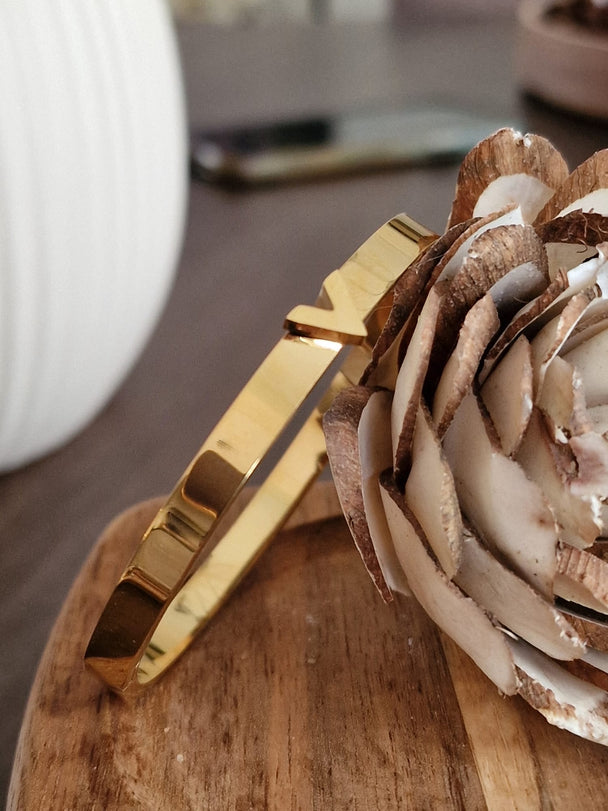 Luxuriöses Unisex-Designer-Armband – 18 Karat vergoldet &amp; silberfarben erhältlich