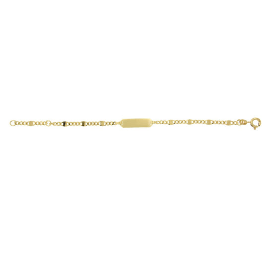 Babyplaatarmband Fantasie Gourmet 14K Geelgoud