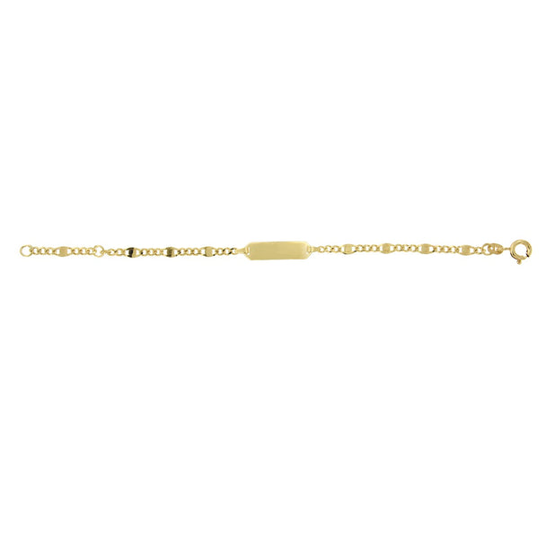 Babyplaatarmband Fantasie Gourmet 14K Geelgoud