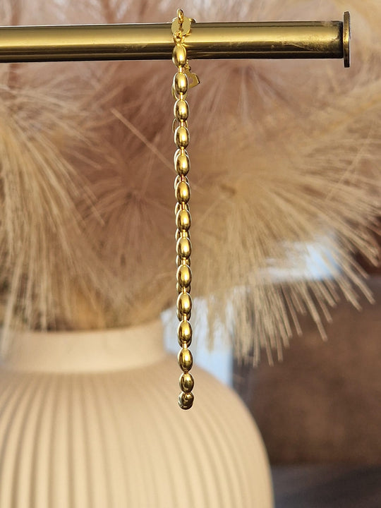 Ovale Schakel Armband 925 Zilver Verguld