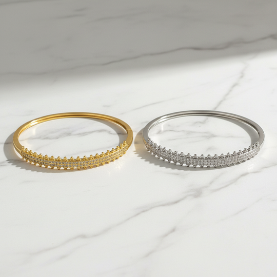 Beide bangles naast elkaar