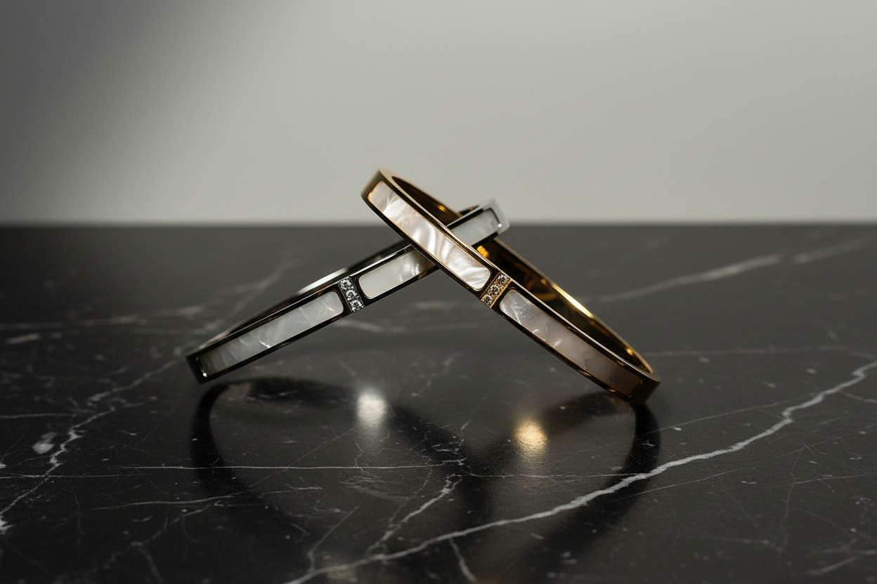 Beide kleuren zwevend naast elkaar