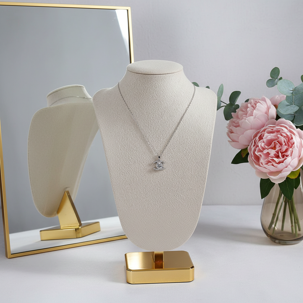 Beige goud met bloemen