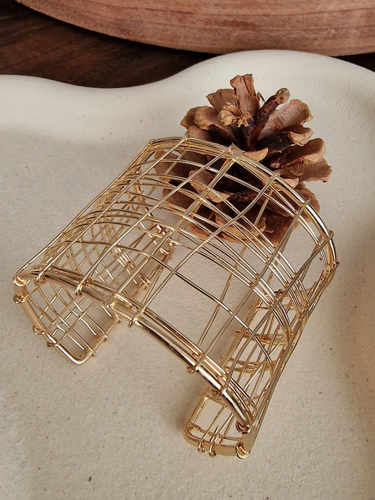 Wire Grid Manchet Armband