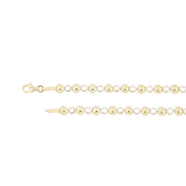 Armband Fantasie Rondjes 14K Bicolorgoud