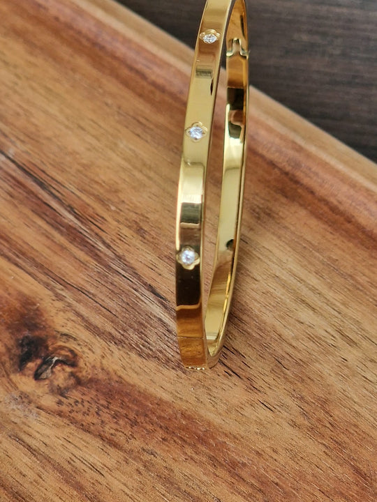 Vergoldetes Armband aus 18-karätigem Edelstahl für Damen