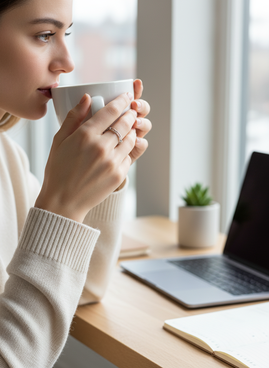 Casual lifestyle - Zilverkleurige paperclip ring