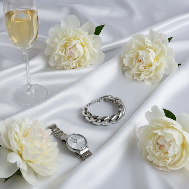 Champagne lifestyle zilver