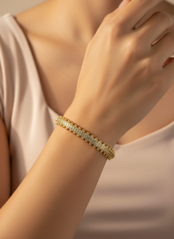 Chique dames armband met zirkoon