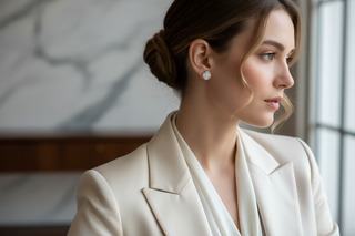 Chique met klein oorknopje