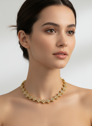 Close-up bloemen collier