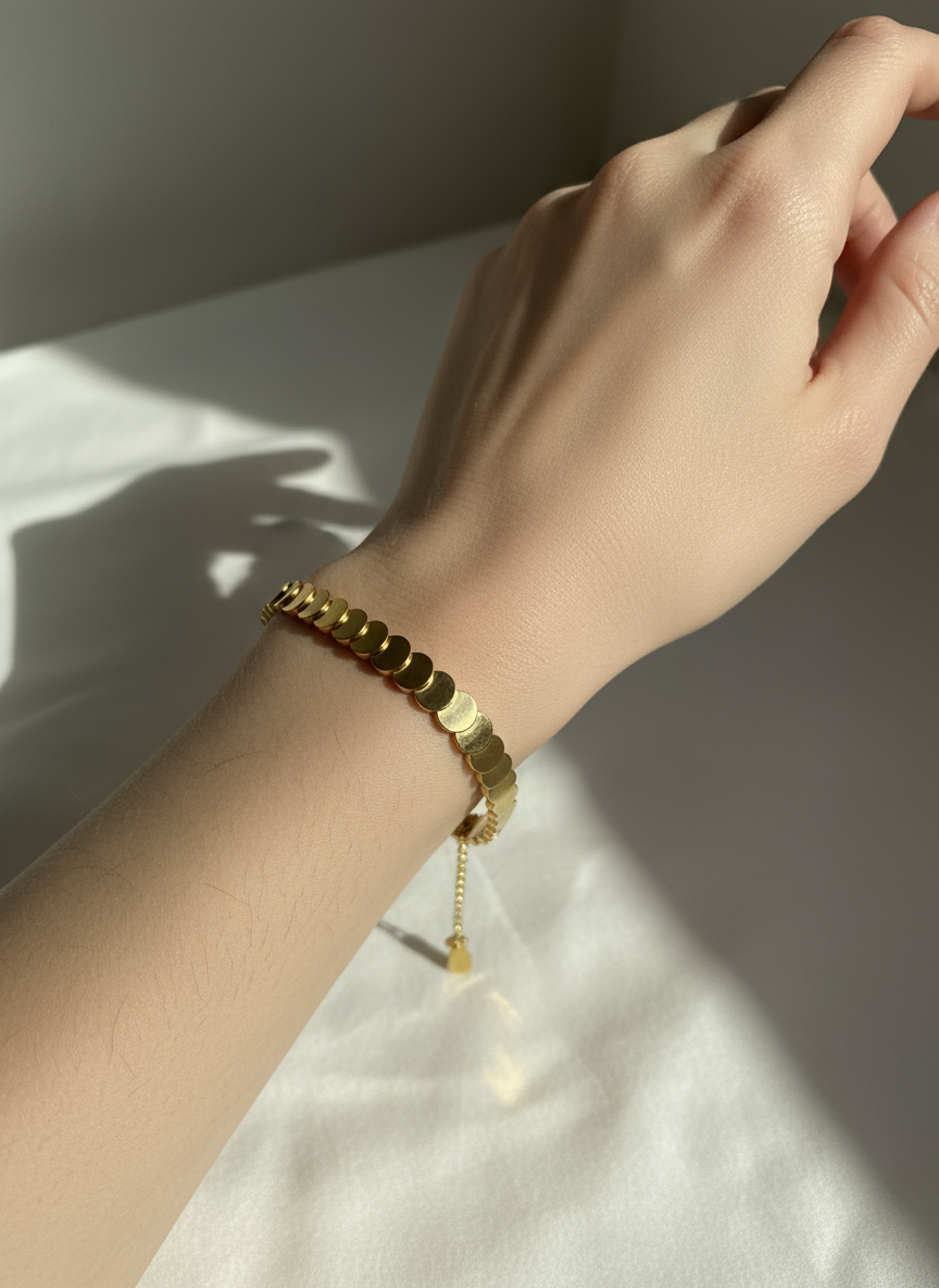 Close-up detail ronde schakels