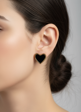 Close-up hartjes oorknopjes