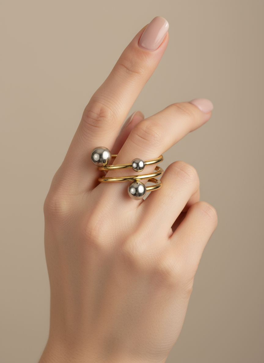 Close-up spiral ring