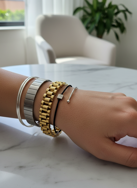 Cuban chain armband dames goud