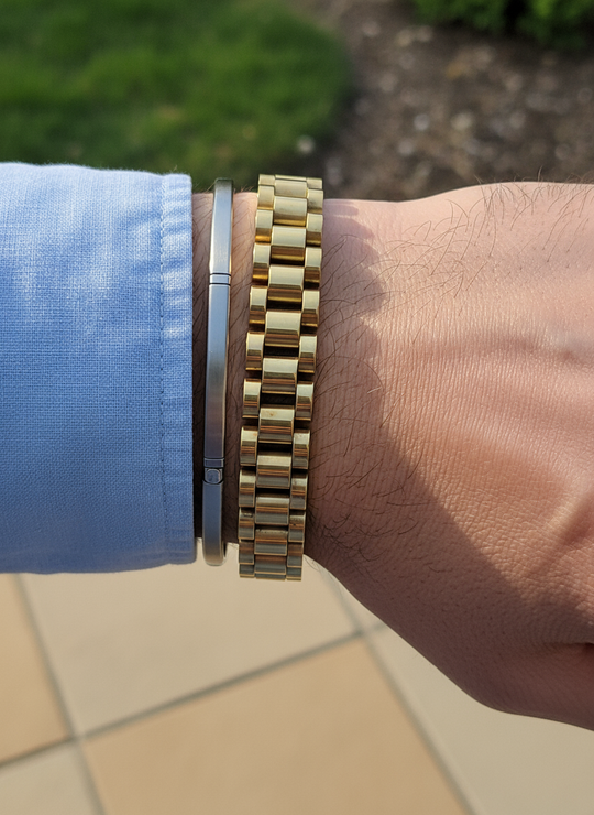 Cuban chain armband heren goud