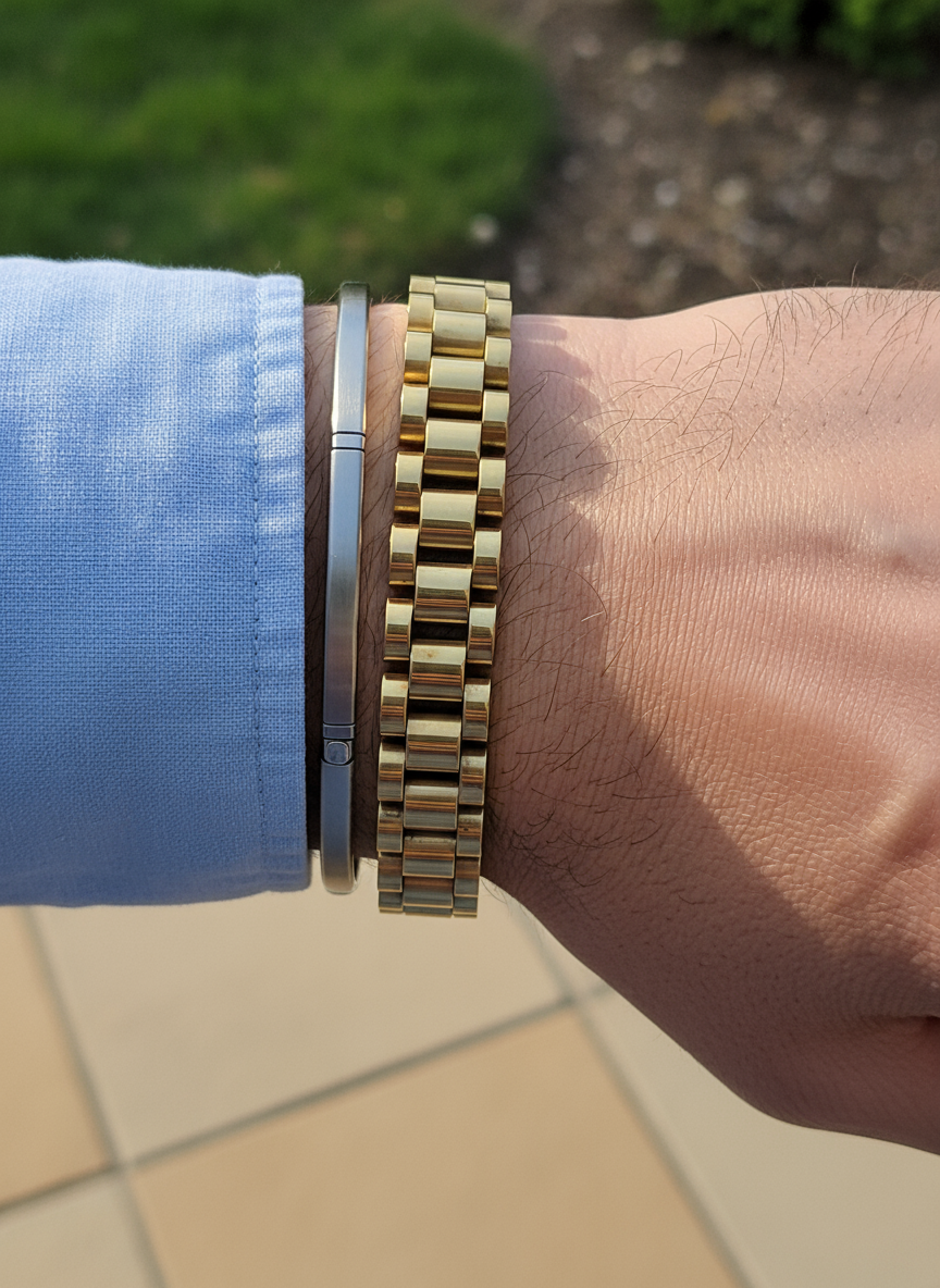 Cuban chain armband heren goud