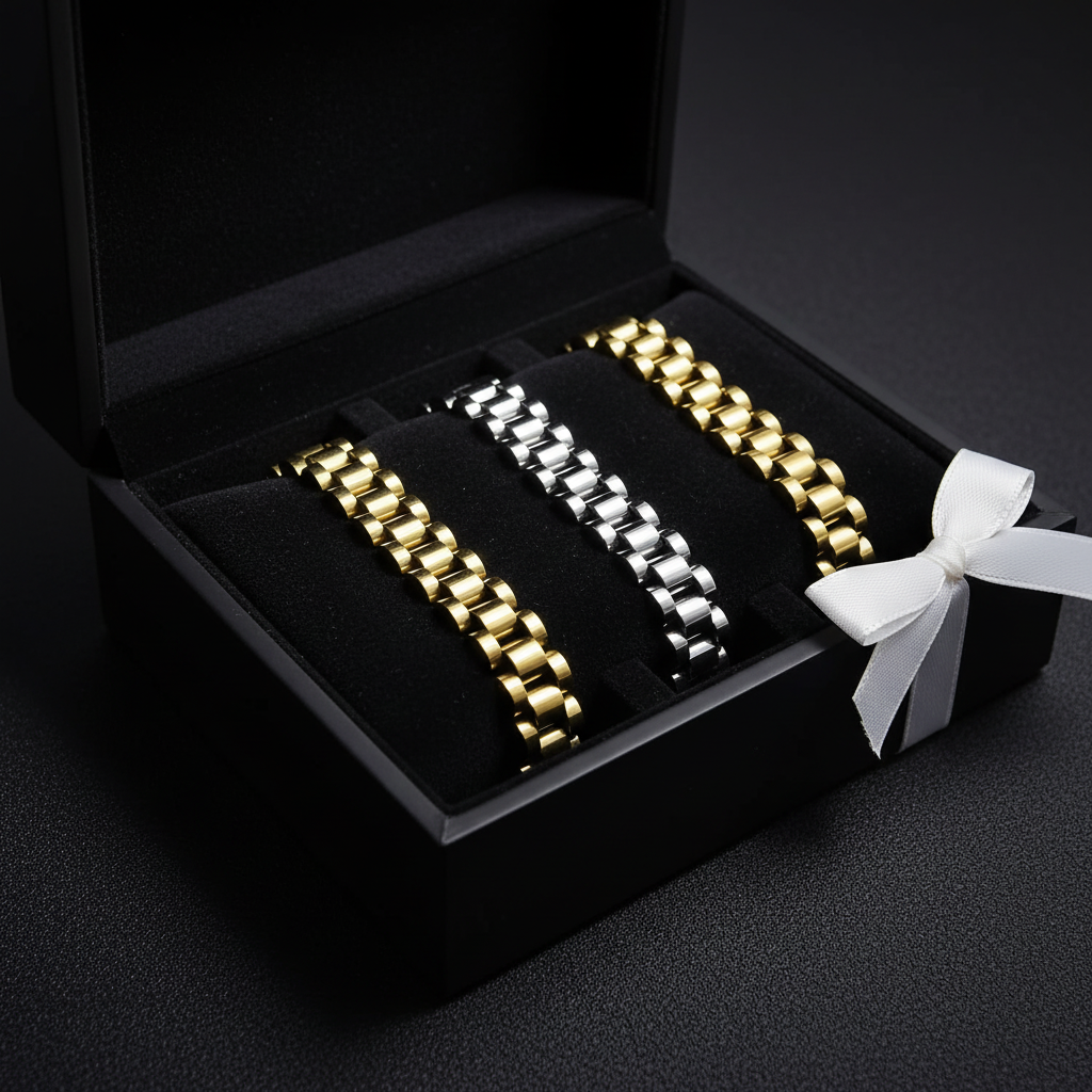 Cuban chain armbanden in luxe doos