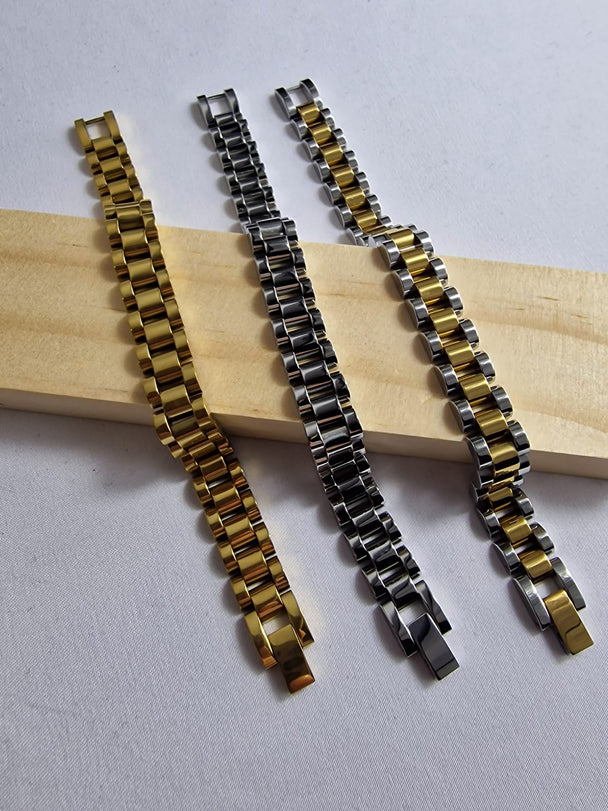 Cuban Chain Armband RVS - Goud, Zilver & Tweekleurig