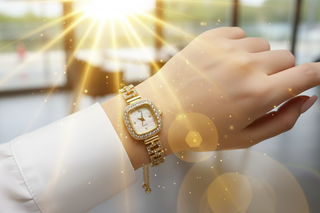 Dramatische backlight foto met gouden effecten