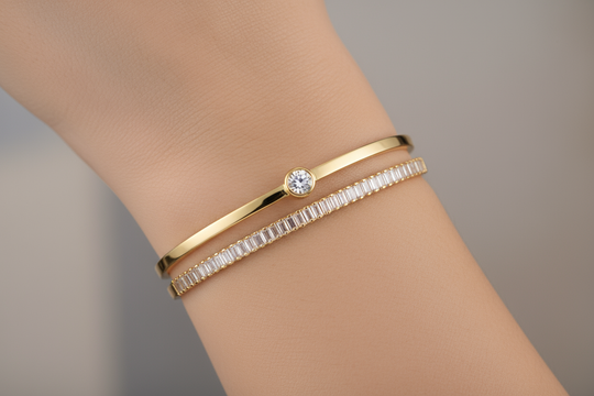 Dubbele slavenarmband zonder tussenstuk