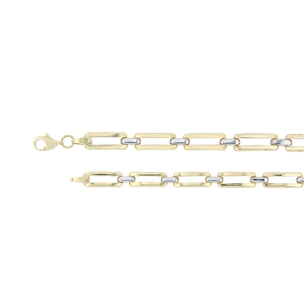 Armband Fantasie Dubbel Pen 14K Bicolorgoud
