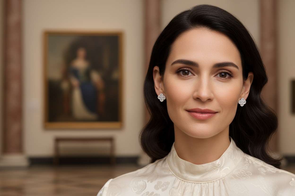 Elegant met klein oorknopje