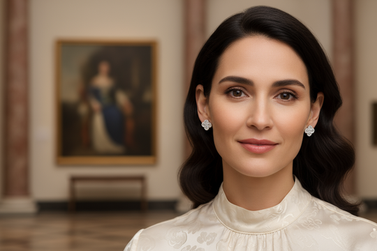 Elegant met klein oorknopje