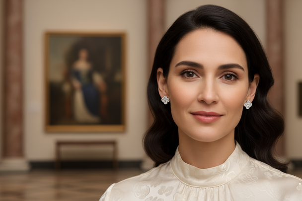 Elegant met klein oorknopje