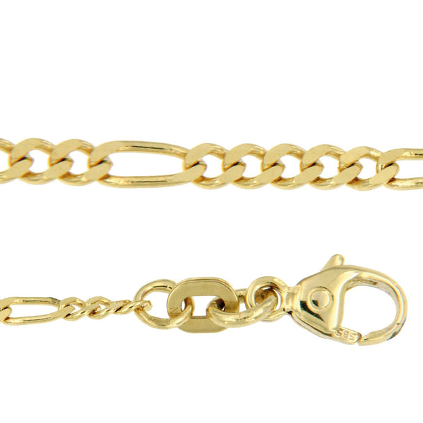 Figaro Collier 14K Geelgoud