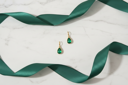 Waterdruppel Oorbellen Kristal 14K