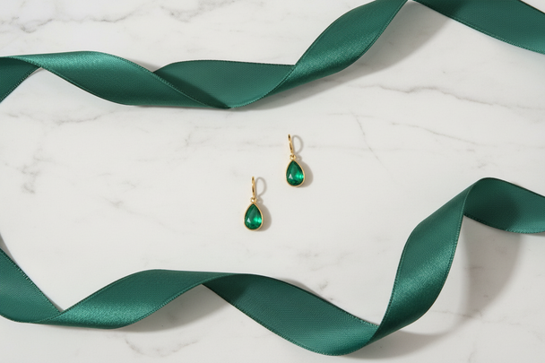 Waterdruppel Oorbellen Kristal 14K