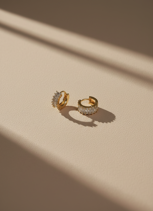 Creolen Zirkonia 18K Verguld