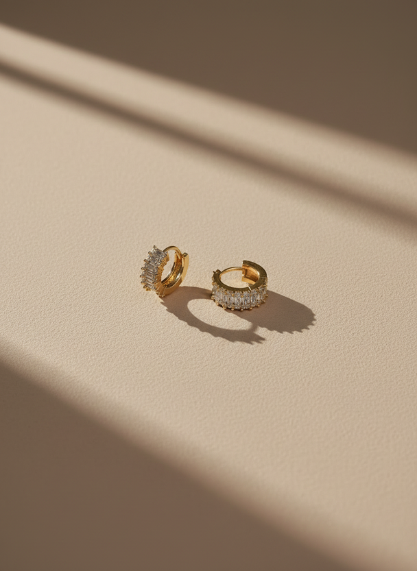 Creolen Zirkonia 18K Verguld