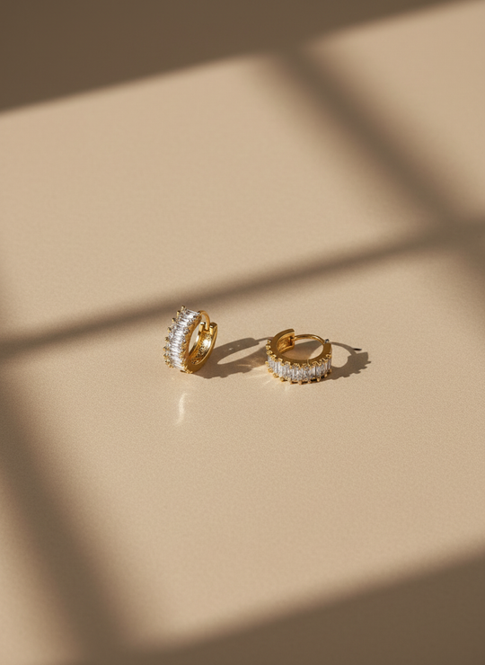 Creolen Zirkonia 18K Verguld