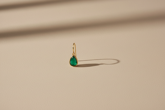 Waterdruppel Oorbellen Kristal 14K