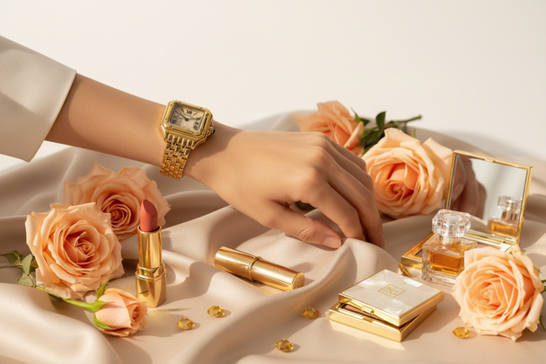 Glamour met warme gouden tonen