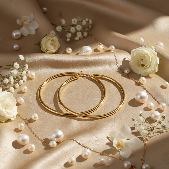 Goldplated flatlay