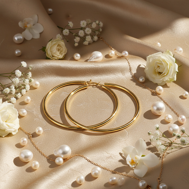 Goldplated flatlay