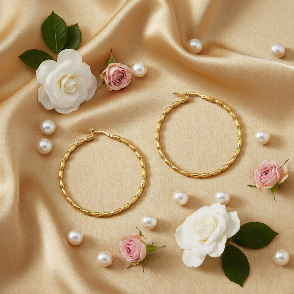 Goldplated flatlay