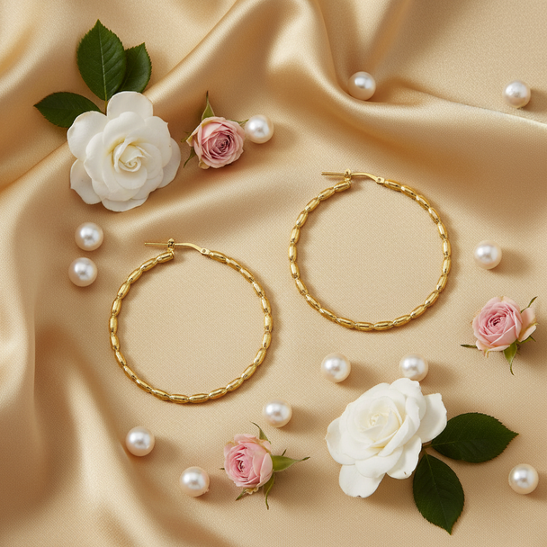 Goldplated flatlay