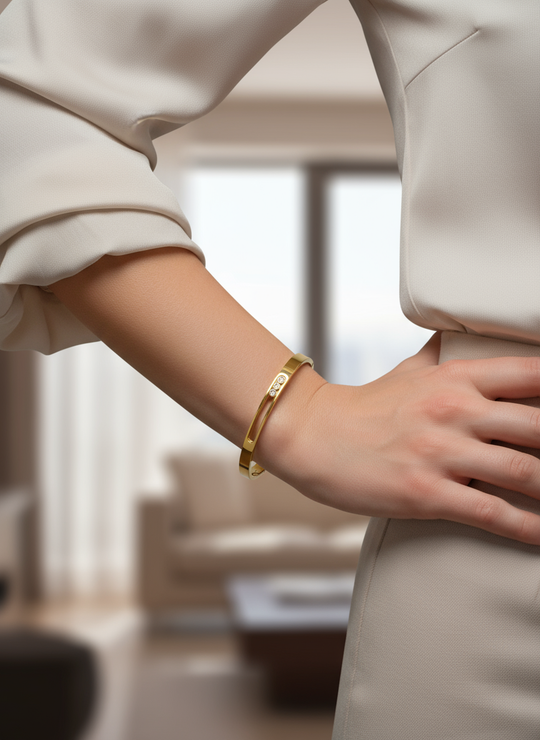 Gouden armband lifestyle foto 1