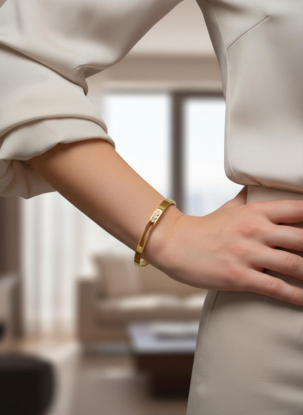 Gouden armband lifestyle foto 1