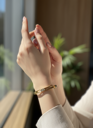 Gouden armband lifestyle foto 2