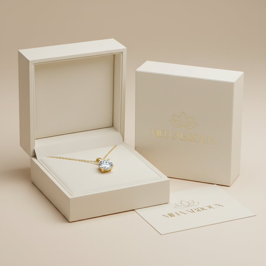 Gouden ketting in sieradendoos